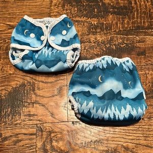 Thirsties Duo Wrap “Mountain Twilight” size 1